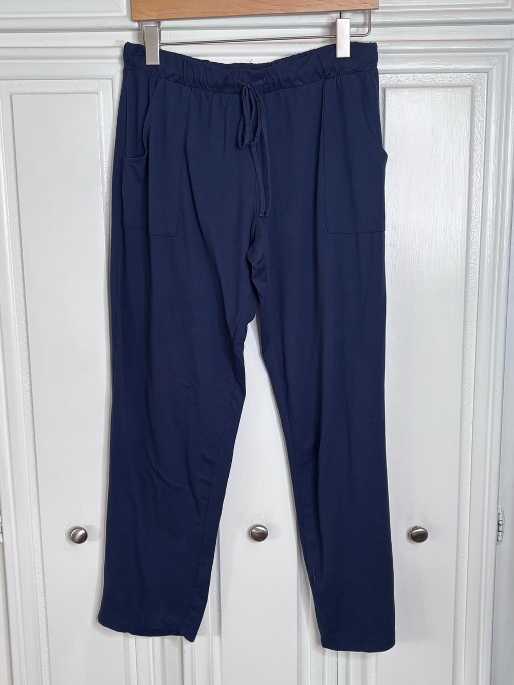 Lucky Brand Navy Straight-Leg Drawstring Pants